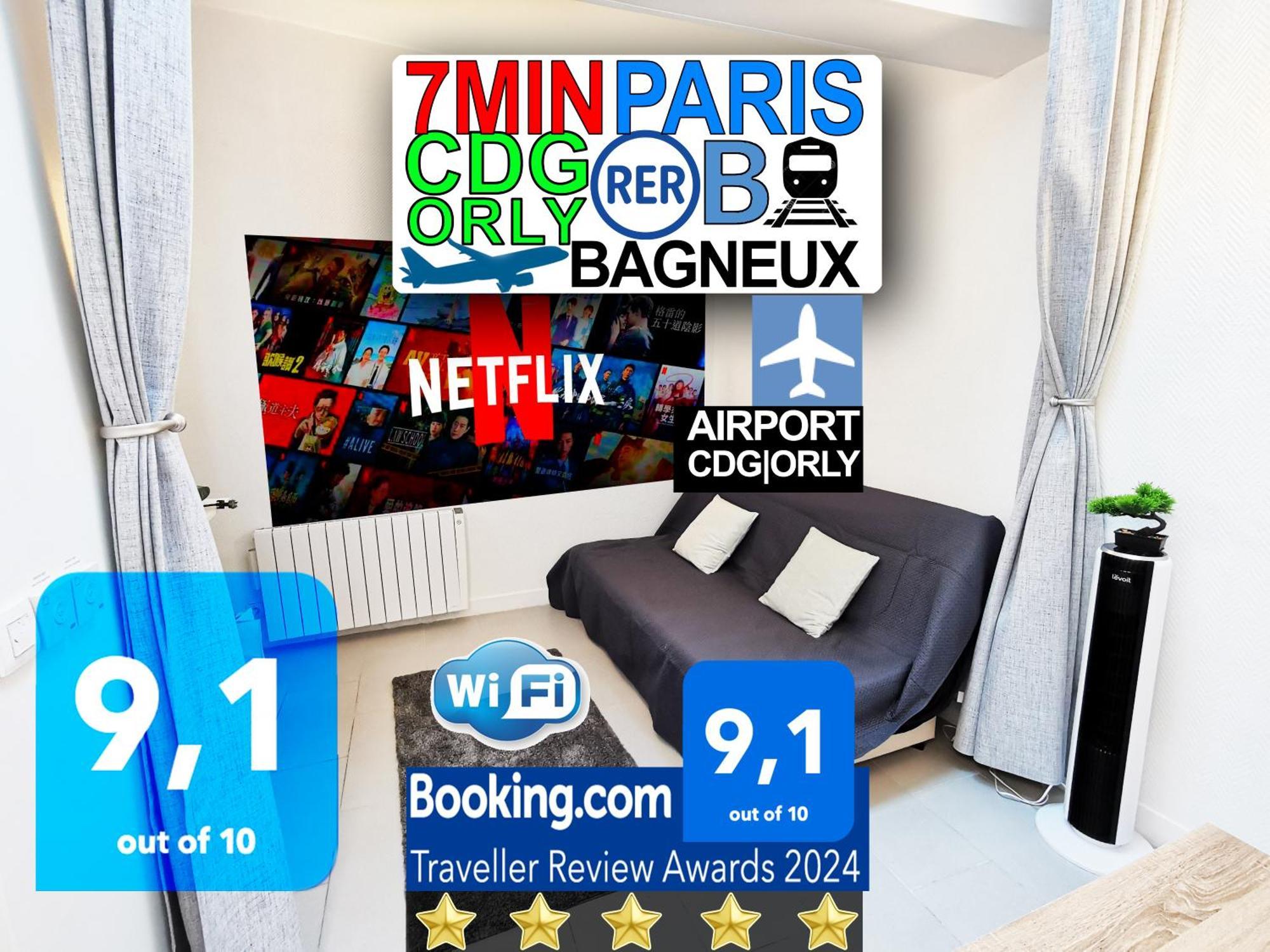 קשאן Bagneux Paris Rer B Confort Netflix מראה חיצוני תמונה